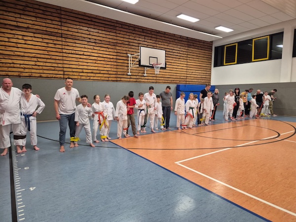 Karate Training: Eltern und Kinder